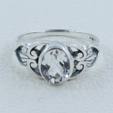 Crystal Silver Ring