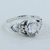 Crystal Silver Ring