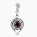 925 Sterling Silver Garnet Pendants