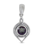 925 Staling Silver Garnet Pendant