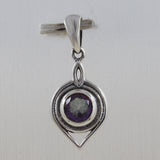 925 Staling Silver Garnet Pendant