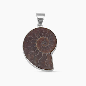 925 Silver Ammonite Fossil Pendants
