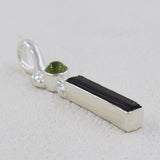 925 Silver Green Tourmaline Pendant