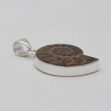 925 Silver Ammonite Fossil Pendants