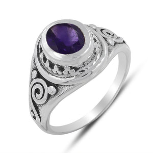 925 Sterling Silver Garnet Rings