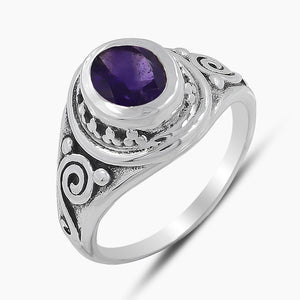 925 Sterling Silver Garnet Rings