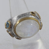 925 Sterling Silver Labradorite Ring