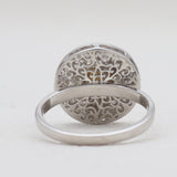 Raw Uncut Diamond Silver Rings