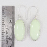 Lemon Chrysoprase Silver Earrings