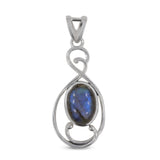 925 Sterling Silver Labradorite Pendant