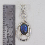 925 Sterling Silver Labradorite Pendant