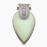 Lemon Chrysoprase Silver Pendant Sets