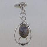 925 Sterling Silver Labradorite Pendant