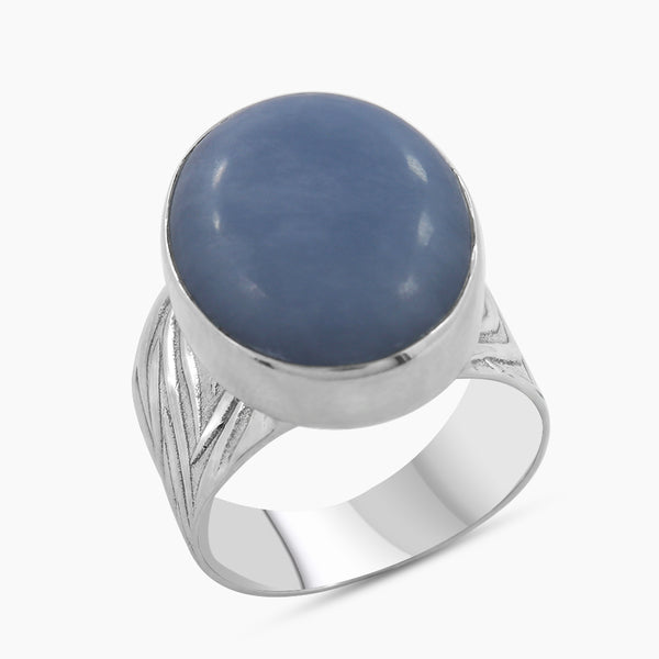 925 Sterling Silver Blue Opal Rings