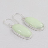 Lemon Chrysoprase Silver Earrings