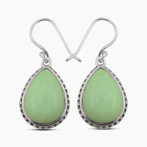 Lemon Chrysoprase Silver Pendant Sets