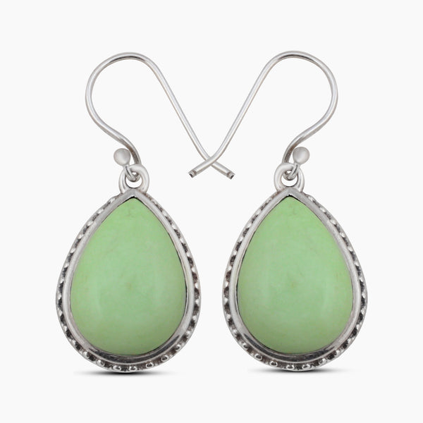 Lemon Chrysoprase Silver Pendant Sets