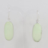 Lemon Chrysoprase Silver Earrings