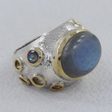 925 Sterling Silver Labradorite Ring