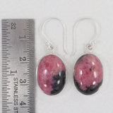 Rhodonite Sterling Silver Earrings