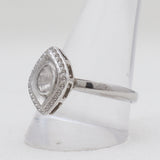 Uncut Diamond Silver Rings