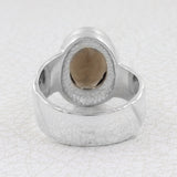 Natural Citrine Gemstone Silver Ring