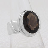 Natural Citrine Gemstone Silver Ring