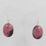 Rhodonite Sterling Silver Earrings