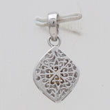 925 Sterling Silver Uncut Diamond Pendants
