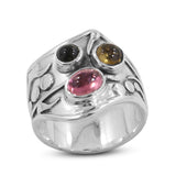 Tourmaline Silver Ring