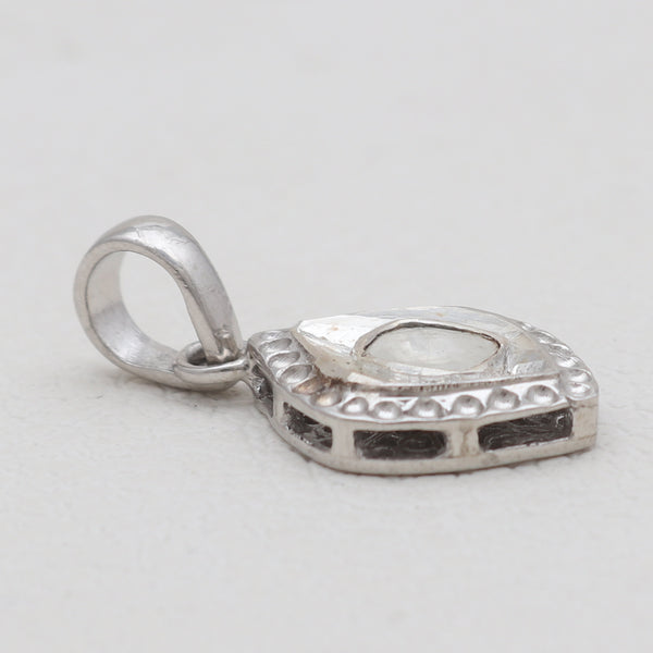 925 Sterling Silver Uncut Diamond Pendants