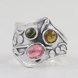 Tourmaline Silver Ring