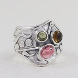 Tourmaline Silver Ring