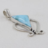 925 Sterling Silver Morado Opal Pendant