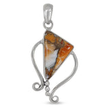 925 Sterling Silver Morado Opal Pendant