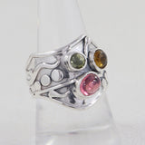 Tourmaline Silver Ring