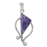 925 Sterling Silver Morado Opal Pendant