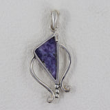 925 Sterling Silver Morado Opal Pendant