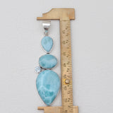 925 Sterling Silver Larimar Pendants