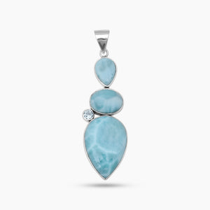 925 Sterling Silver Larimar Pendants