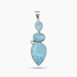 925 Sterling Silver Larimar Pendants