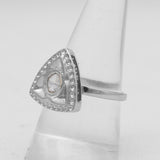 925 Sterling Silver Uncut Diamond Rings