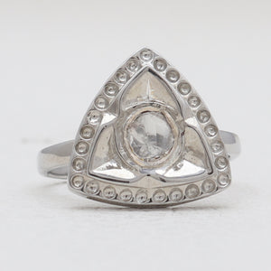 925 Sterling Silver Uncut Diamond Rings