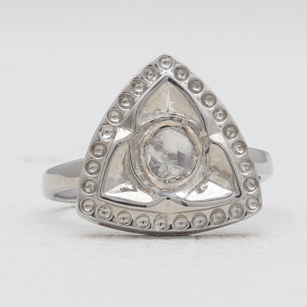 925 Sterling Silver Uncut Diamond Rings