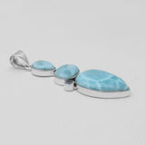 925 Sterling Silver Larimar Pendants