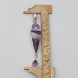 Amethyst Lace Silver Pendants