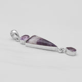 Amethyst Lace Silver Pendants