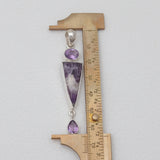 Amethyst Lace Silver Pendants