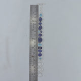 Silver Tanzanite with Blue Topaz Bracelet