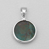 Chrysocolla Silver Pendants